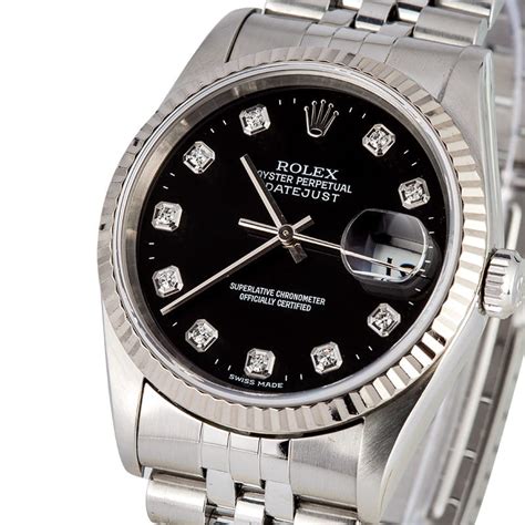 rolex datejust 16234 black|rolex datejust 16234 diamond.